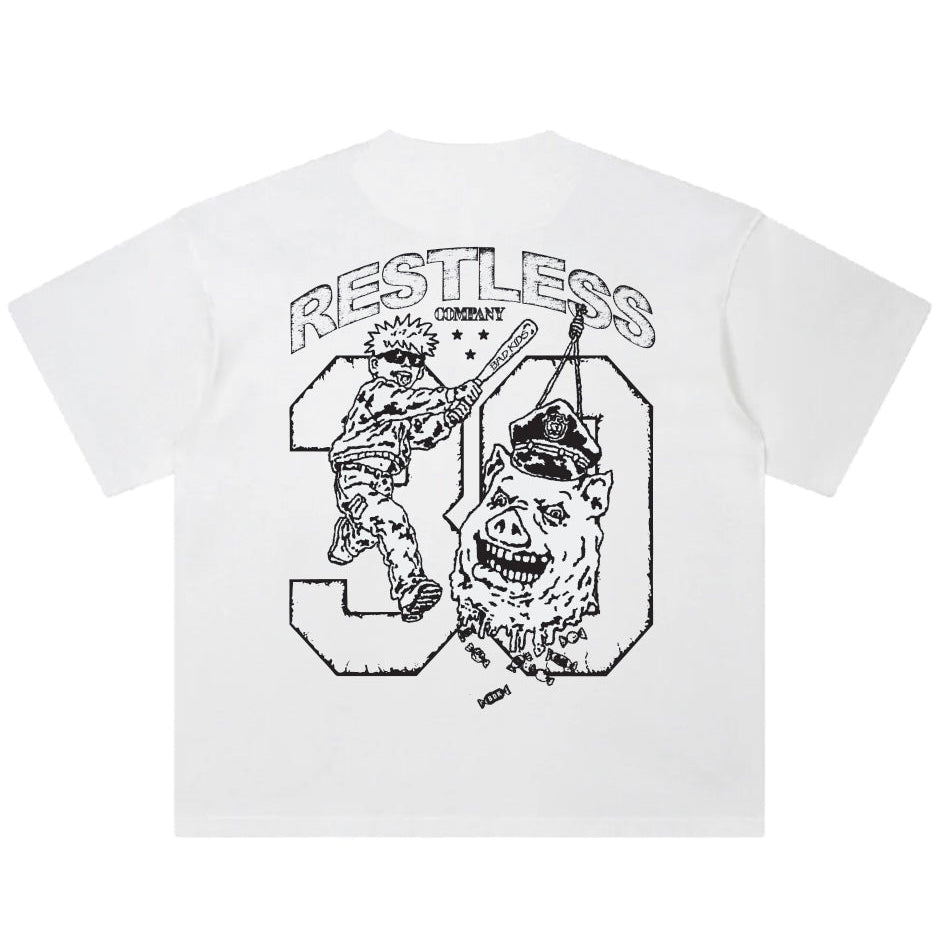 WHITE  TEE BADKIDS2